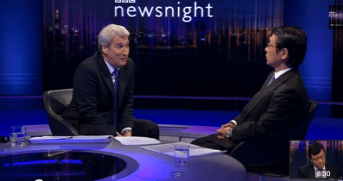 Ambassador Hayashi and Jeremy 'Paxo' Paxman